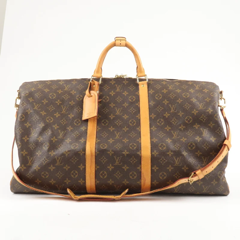 High-end designer bags for menLouis Vuitton Monogram Keep All Bandouliere 60 Bag M41412