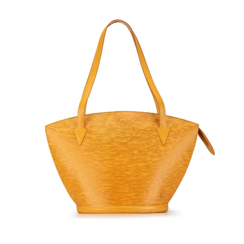 Minimalist leather handbagsYellow Louis Vuitton Epi Saint Jacques GM Long Strap Tote Bag