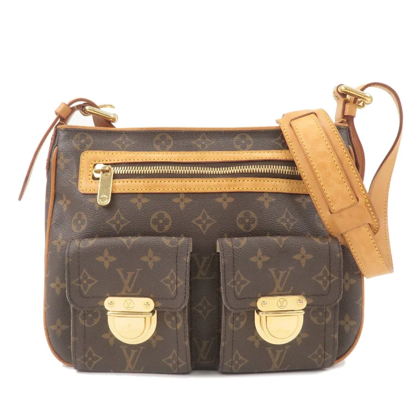 Designer bags with detachable strapsLouis Vuitton Monogram Hudson GM Shoulder Bag Brown M40045