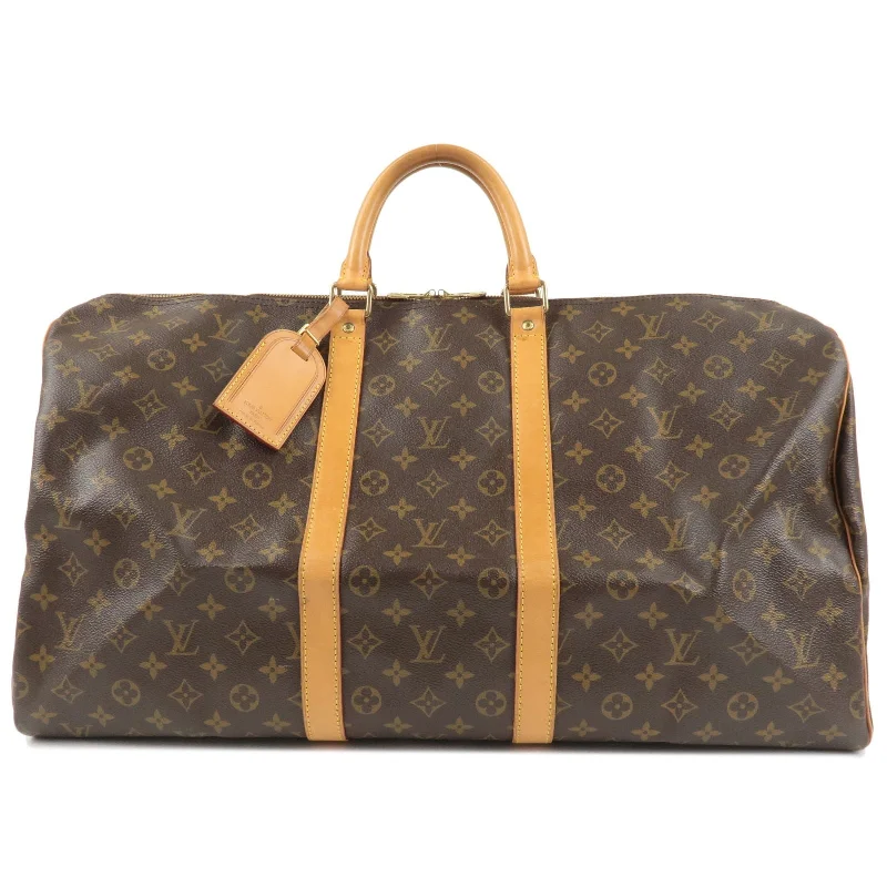 High-quality leather messenger bagsLouis Vuitton Monogram Keep All 55 Boston Bag M41424