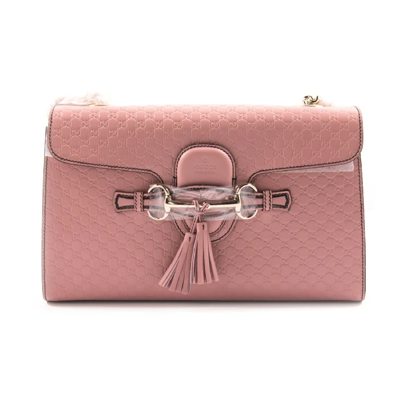 Luxury bags with chain strapsGucci Emily Guccissima Large Shoulder Bag