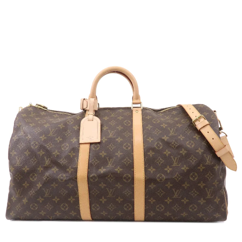 Durable leather bags for daily useLouis Vuitton Monogram Keep All 55 Bandouliere Boston Bag M41414