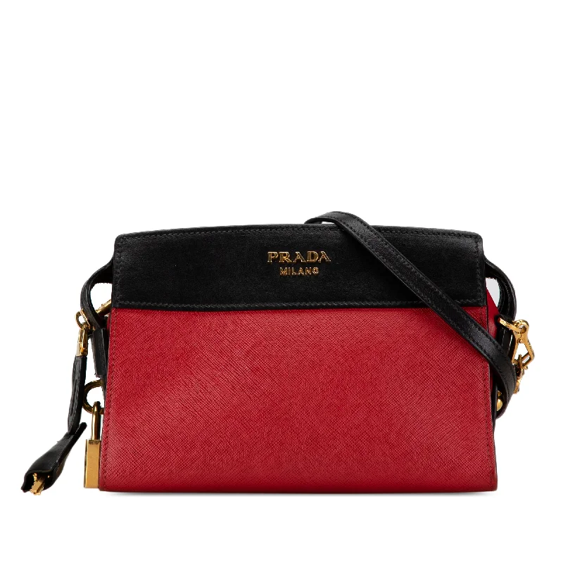 Water-resistant travel backpacksRed Prada Saffiano and City Calf Esplanade Crossbody