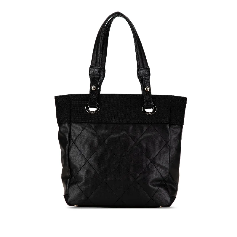 Water-resistant travel backpacksBlack Chanel Small Paris-Biarritz Tote