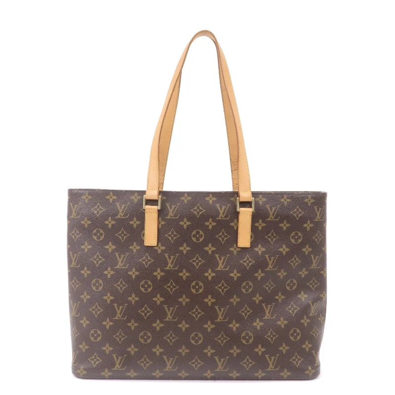 Affordable leather bagsLouis Vuitton Monogram Luco Tote Bag Hand Bag Brown M51155