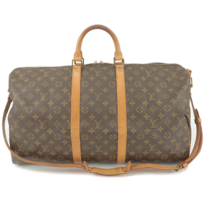 High-quality leather messenger bagsLouis Vuitton Monogram Keep All Bandouliere 55 Bag M41414