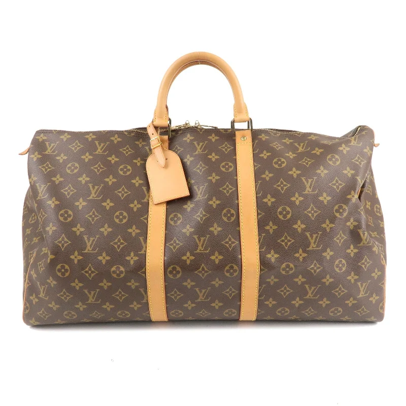 Crossbody bags for everyday useLouis Vuitton Monogram Keep All 55 Boston Bag Brown M41424