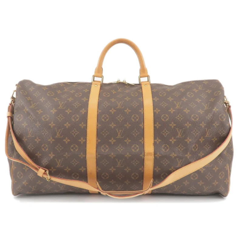 Vegan leather handbagsLouis Vuitton Monogram Keep All Bandouliere 60 Bag M41412