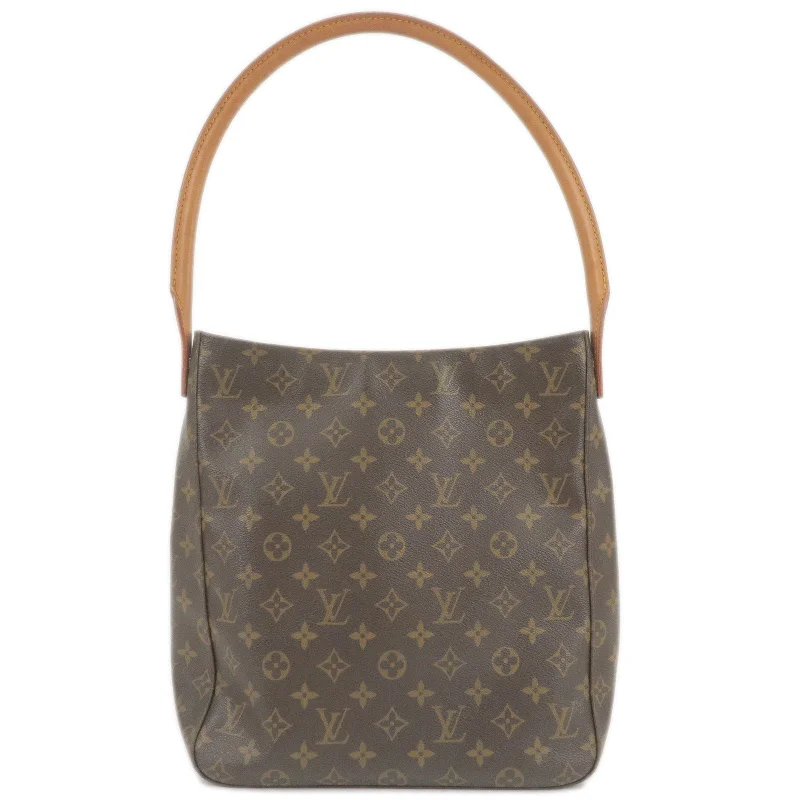 Designer bags with detachable strapsLouis Vuitton Monogram Looping GM Shoulder Bag M51145