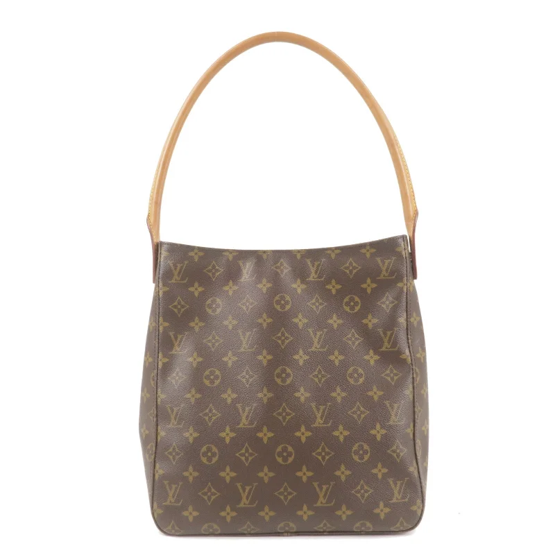 Luxury bags with chain strapsLouis Vuitton Monogram Looping GM Shoulder Bag Brown M51145