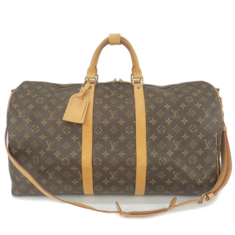 High-end designer bags for menLouis Vuitton Monogram Keep All Bandouliere 55 Bag M41414