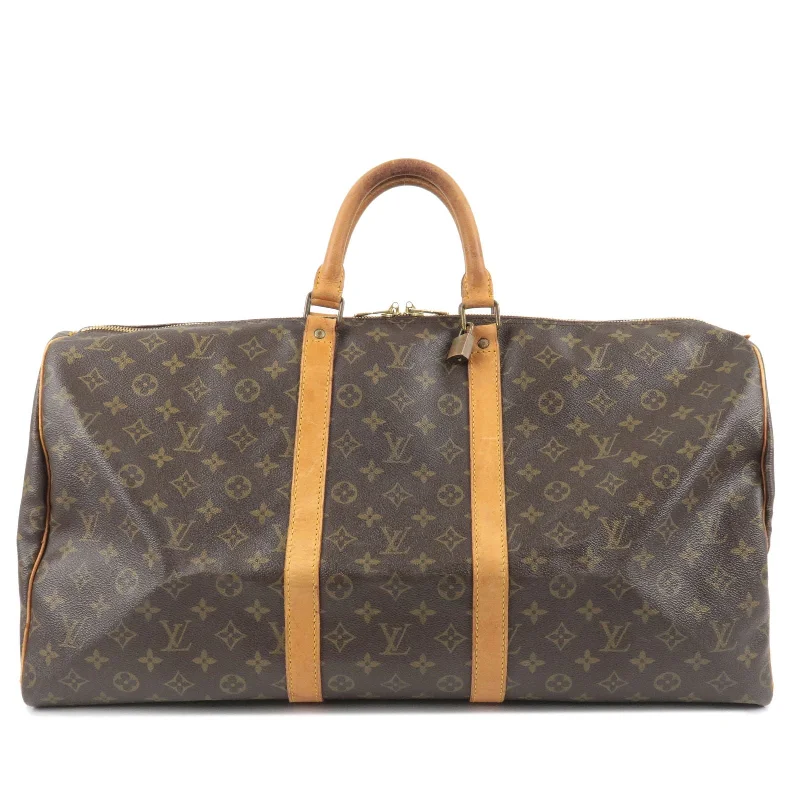 Affordable leather bagsLouis Vuitton Monogram Keep All 55 Boston Bag M41424