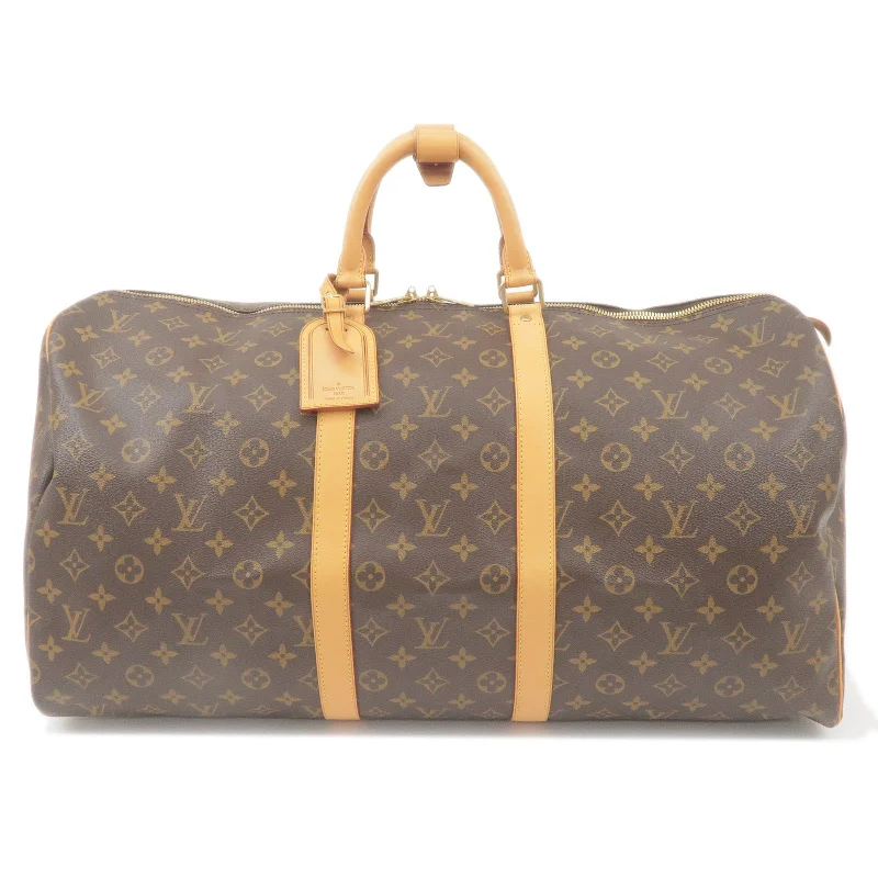 Sustainable fashion bagsLouis Vuitton Monogram Keep All 55 Boston Bag M41424