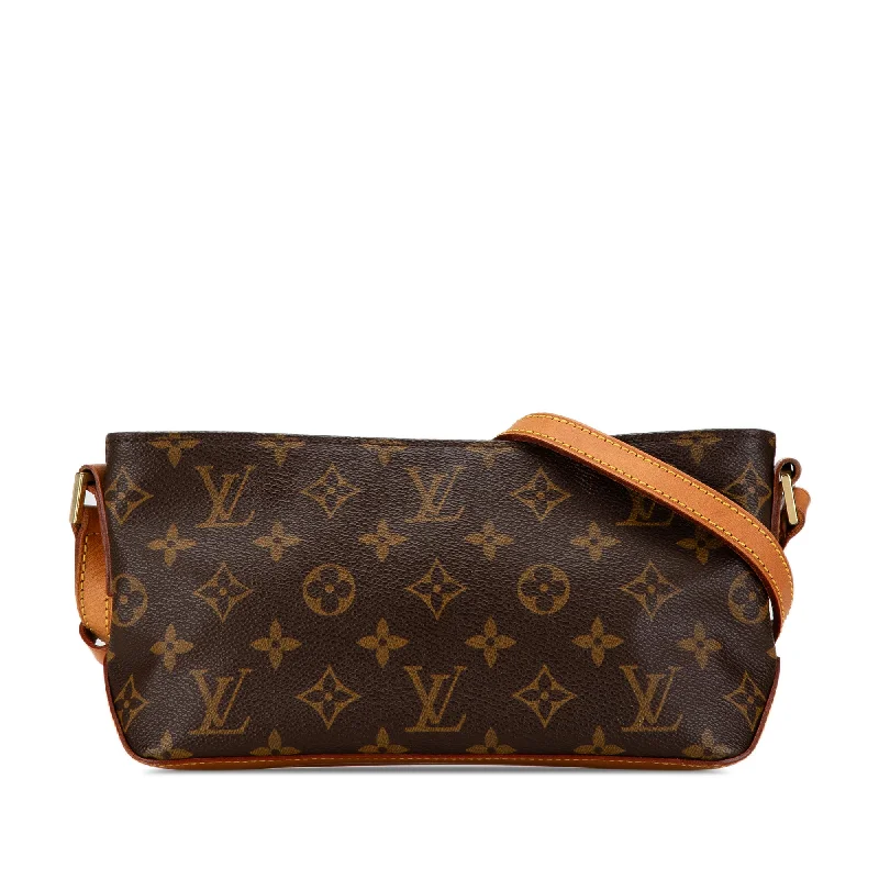 Vegan leather handbagsBrown Louis Vuitton Monogram Trotteur Crossbody Bag