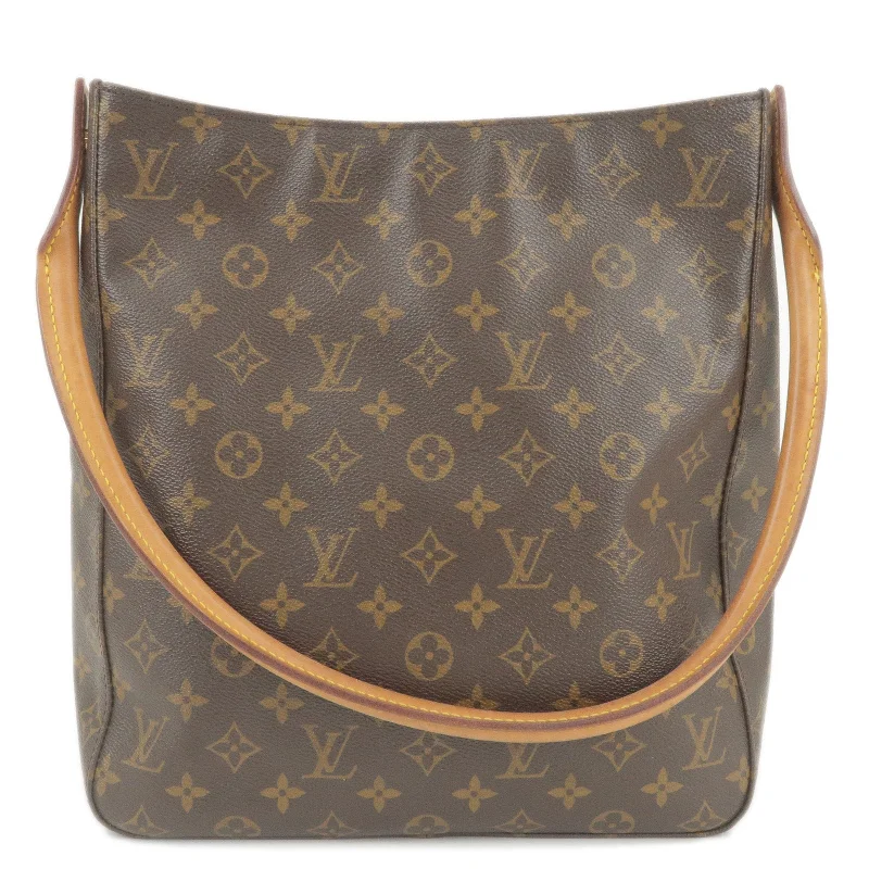 Designer bags with gold hardwareLouis Vuitton Monogram Looping GM Shoulder Bag M51145