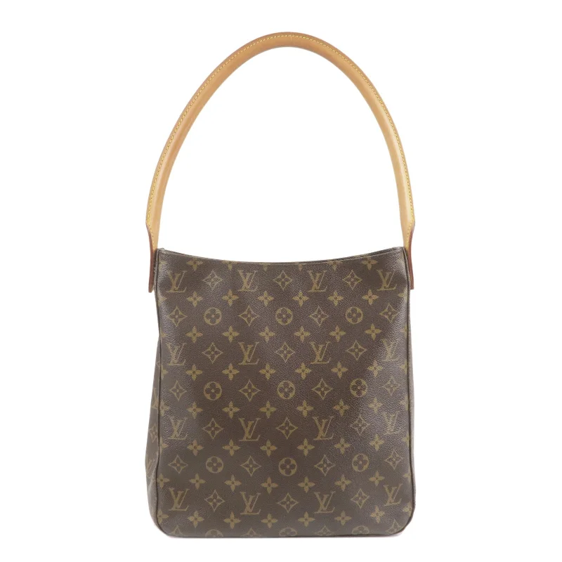 Designer bags with gold hardwareLouis Vuitton Monogram Looping GM Shoulder Bag Hand Bag M51145