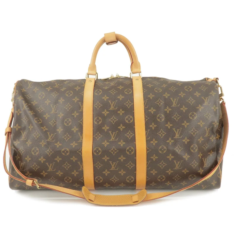 Luxury bags with chain strapsLouis Vuitton Monogram Keep All Bandouliere 55 Bag M41414