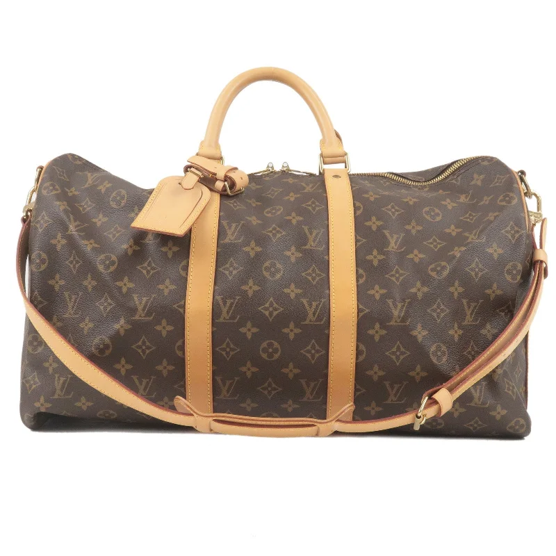 Luxury bags with exotic skinsLouis Vuitton Monogram Keep All Bandouliere 50 Boston Bag M41416