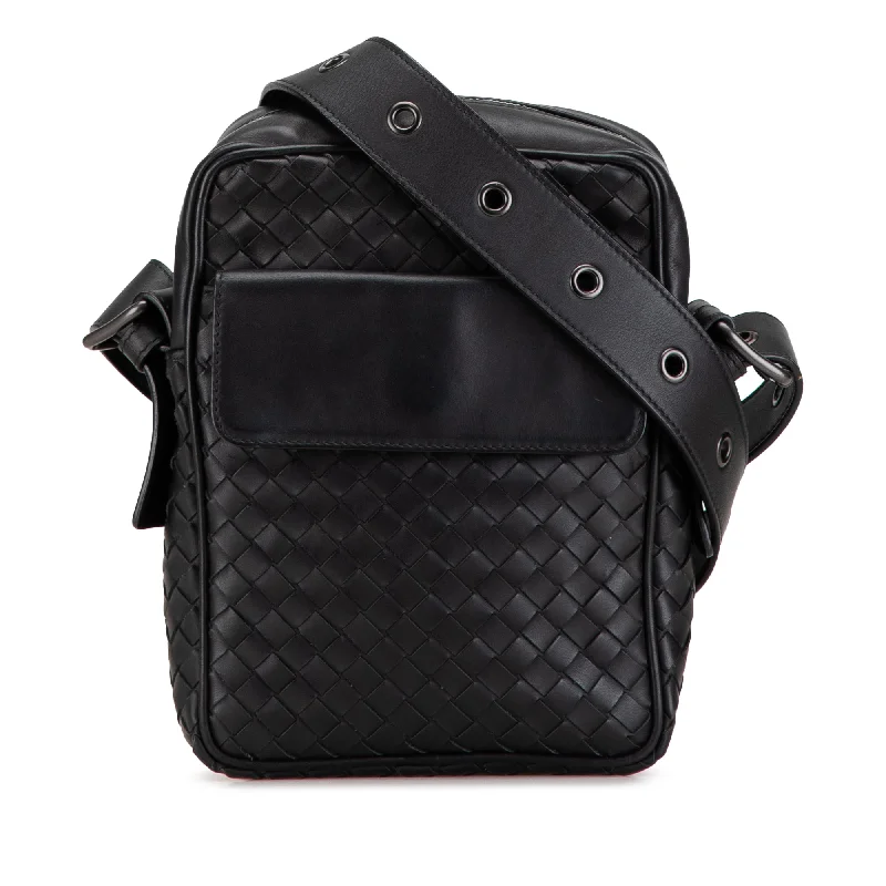 Designer bags with detachable strapsBlack Bottega Veneta Intrecciato Crossbody