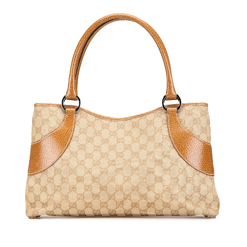 Minimalist leather handbagsTan Gucci GG Canvas Tote