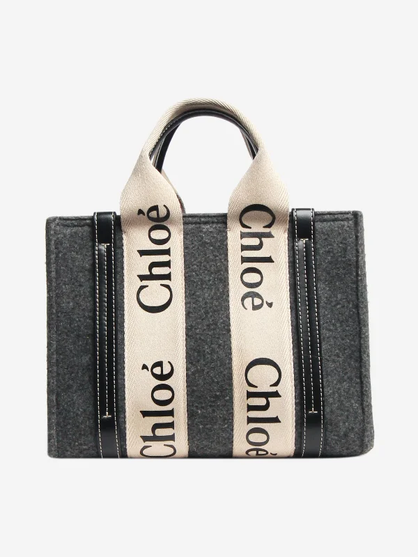 Eco-friendly tote bags for shoppingGrey small Woody tote bag