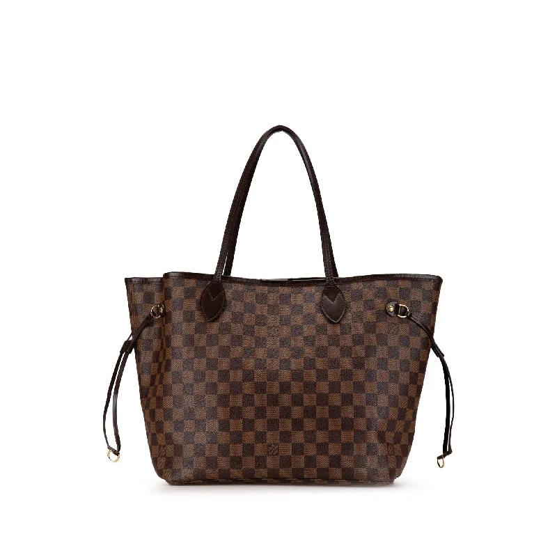 Luxury bags with chain strapsBrown Louis Vuitton Damier Ebene Neverfull MM Tote Bag