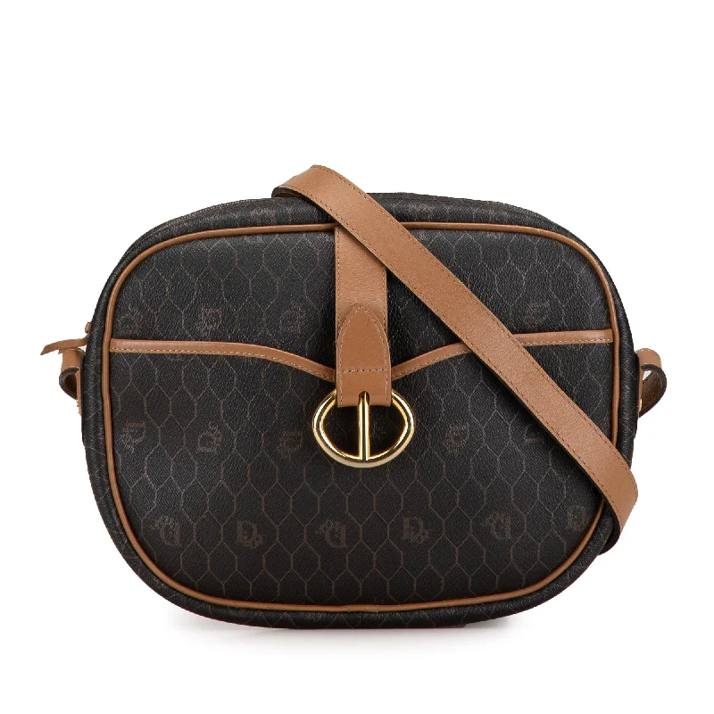 High-end designer bags for menBlack Dior Honeycomb Coated Canvas Crossbody