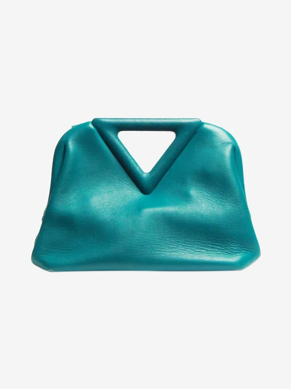 Crossbody bags for everyday useTeal Point small leather bag