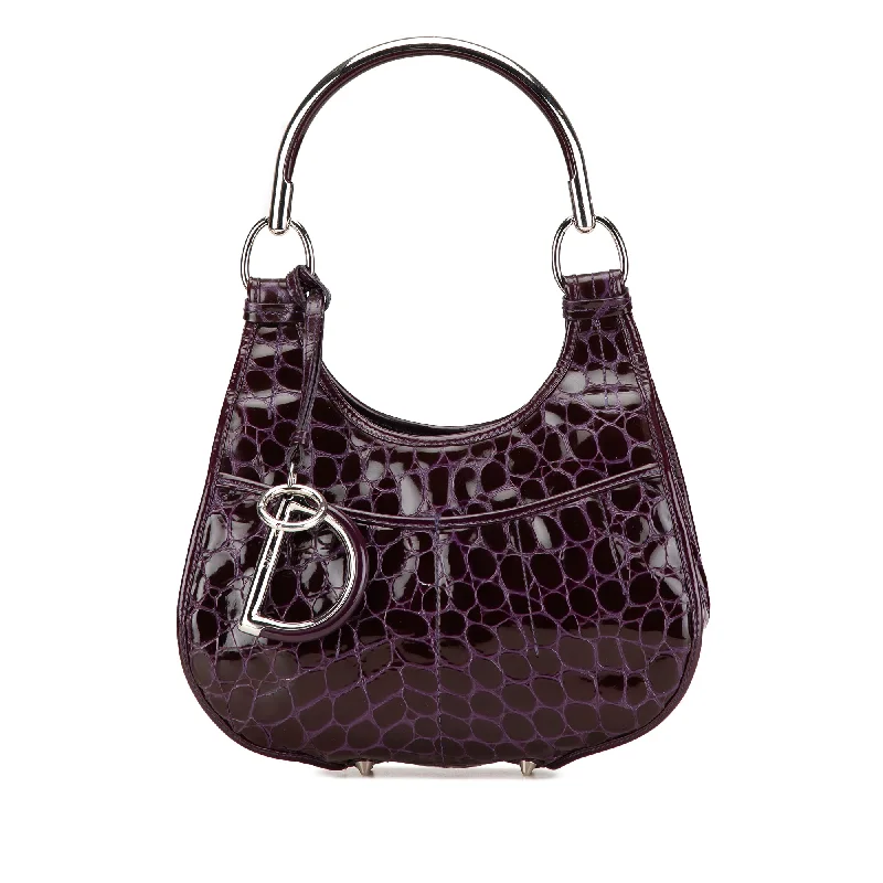 Waterproof backpack for hikingPurple Dior Patent Croc Embossed 61 Shoulder Bag