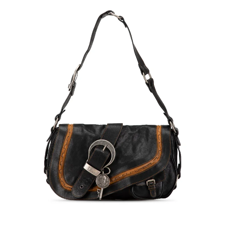 Water-resistant travel backpacksBlack Dior Calfskin Gaucho Double Saddle Shoulder Bag