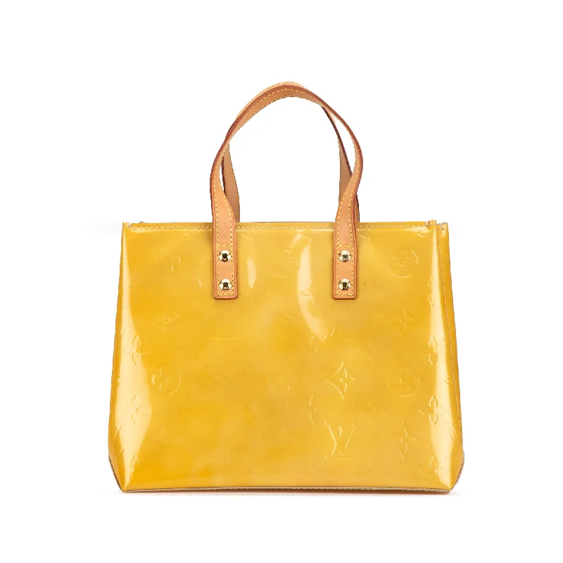 Affordable luxury bags Yellow Louis Vuitton Monogram Vernis Reade PM Handbag