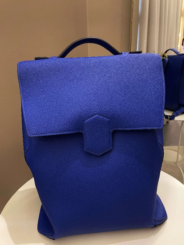 High-end designer bags for menHermes Flash Backpack Bleu Royal