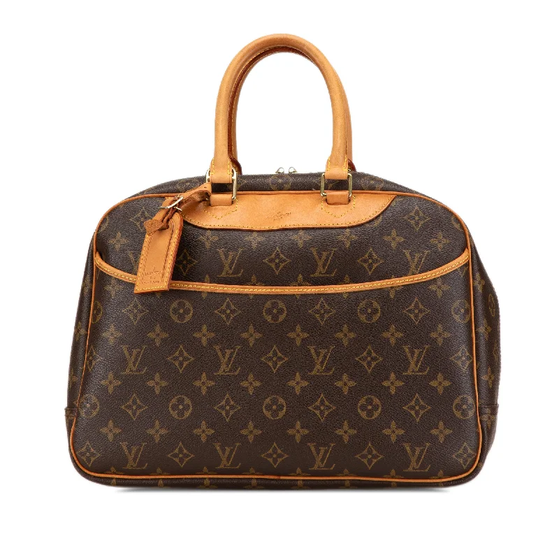 Designer bags with detachable strapsBrown Louis Vuitton Monogram Deauville Handbag