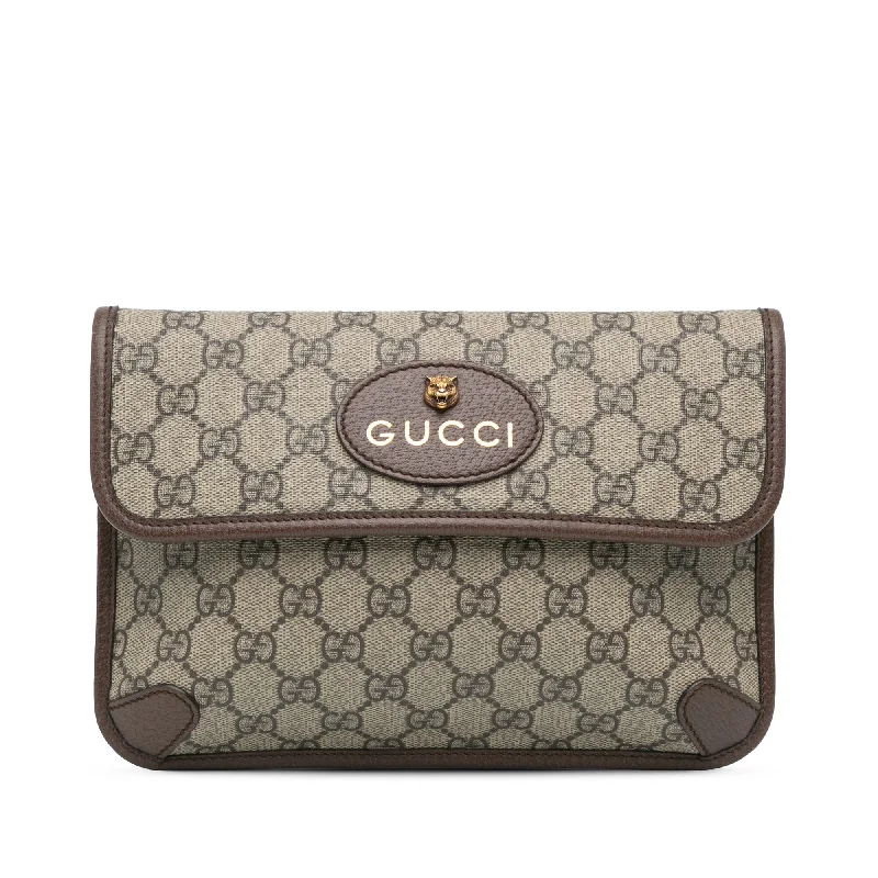 Luxury bags with exotic skinsBrown Gucci GG Supreme Neo Vintage Belt Bag