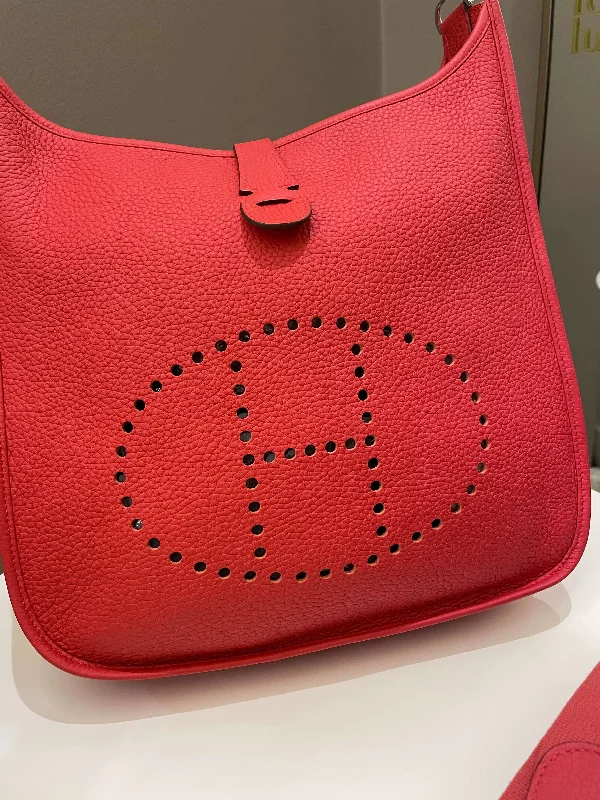 Luxury brand bags on saleHermes Evelyne GM Rouge Tomate Clemence