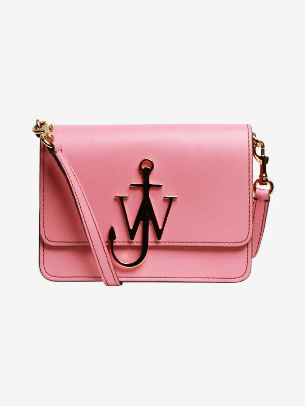 Luxury bags with exotic skinsPink Anchor Logo crossbody bag