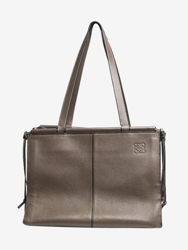 Best-selling designer bags 2025Brown Cushion tote bag