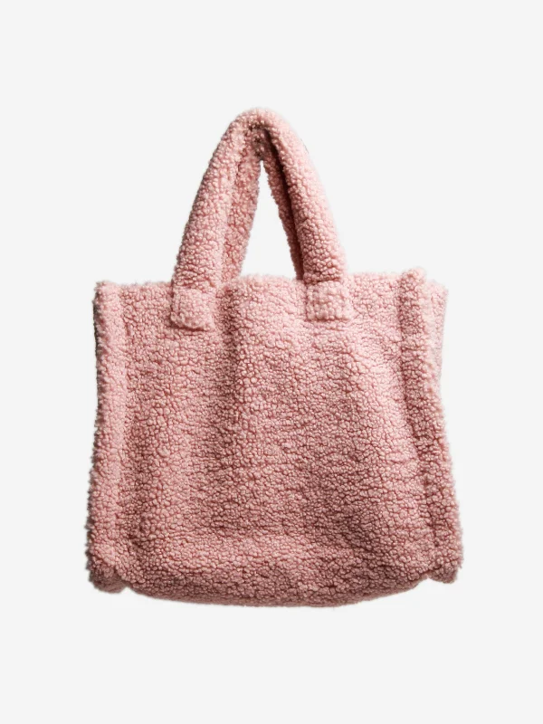 Affordable designer bag dupesPink faux fur bag