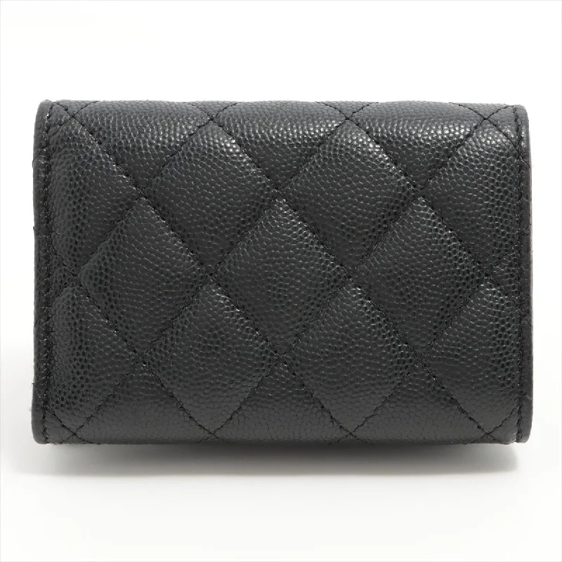 Best-selling designer bags 2025Chanel Caviarskin Compact Wallet Black