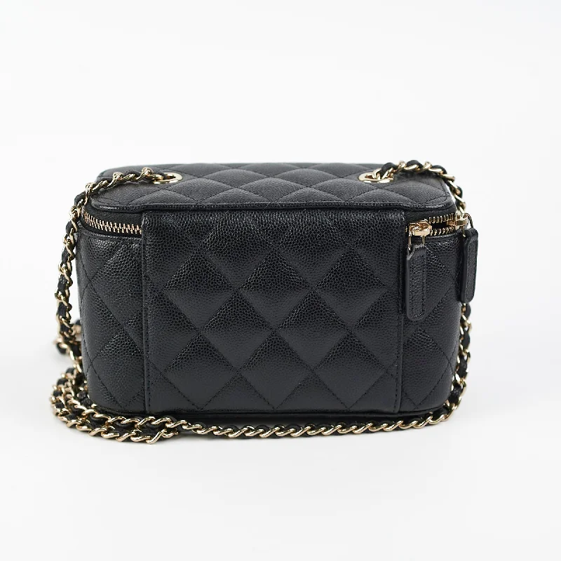 Mini bags for evening outChanel Caviar Vanity Black 31 Series