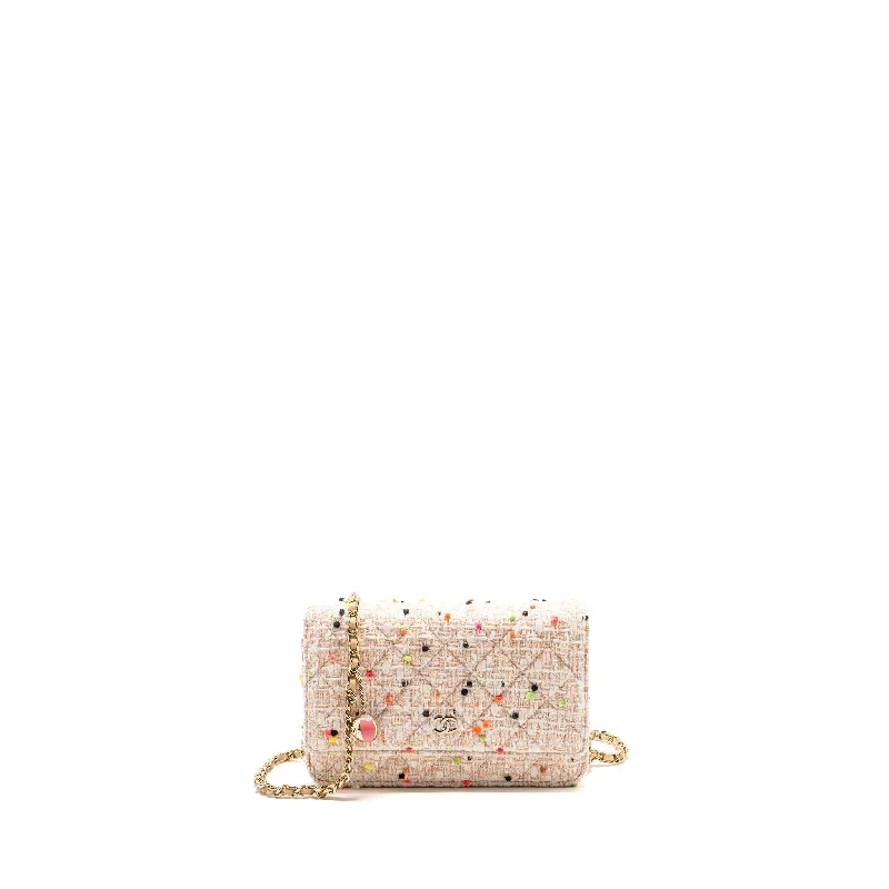 Mini bags for evening outChanel 19s Wallet On Chain/O Mini Bag Tweed Multicolour LGHW