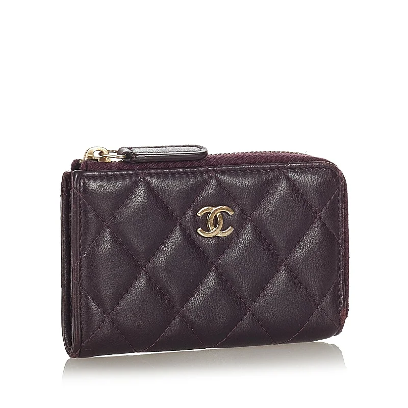 Customizable monogram bagsChanel CC Caviar Leather Coin Pouch (23409)