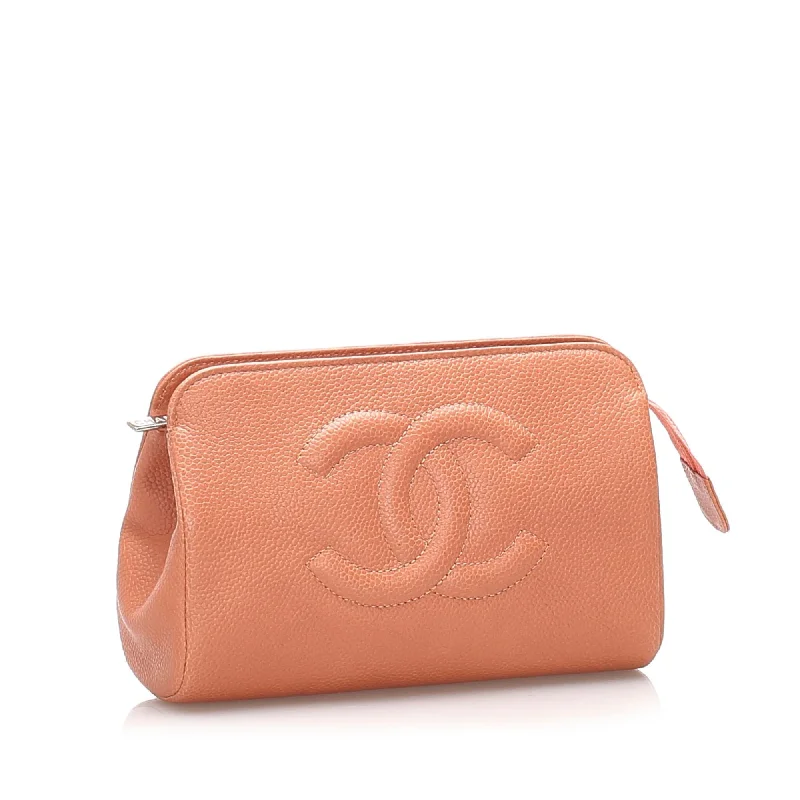 Crossbody bags for everyday useChanel CC Caviar Leather Pouch (22431)