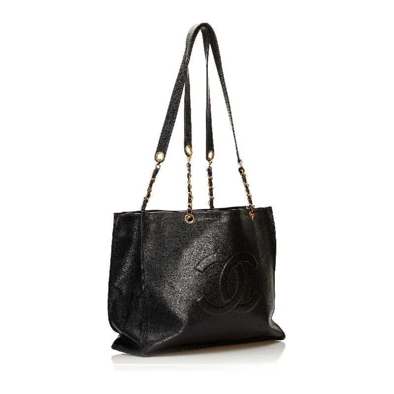 Trendy bucket bags for summerChanel CC Caviar Timeless Tote (37714)