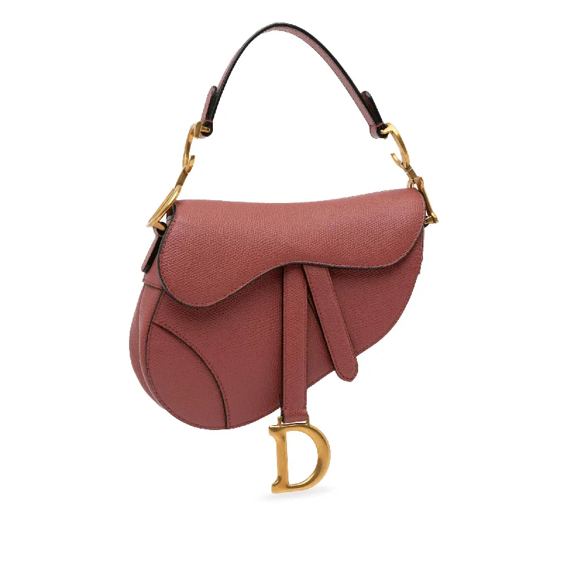 Designer bags with top handlesDior Mini Grained Calfskin Saddle Bag (fpraI5)