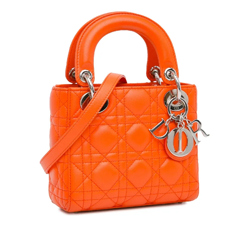 Designer bags with detachable strapsDior Mini Lambskin Cannage Lady Dior (l3XSvR)