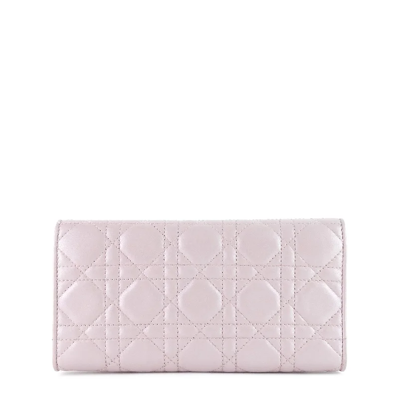 Sustainable fashion bagsLady Dior Rendez-Vous Cannage Lambskin Wallet on Long Chain Bag